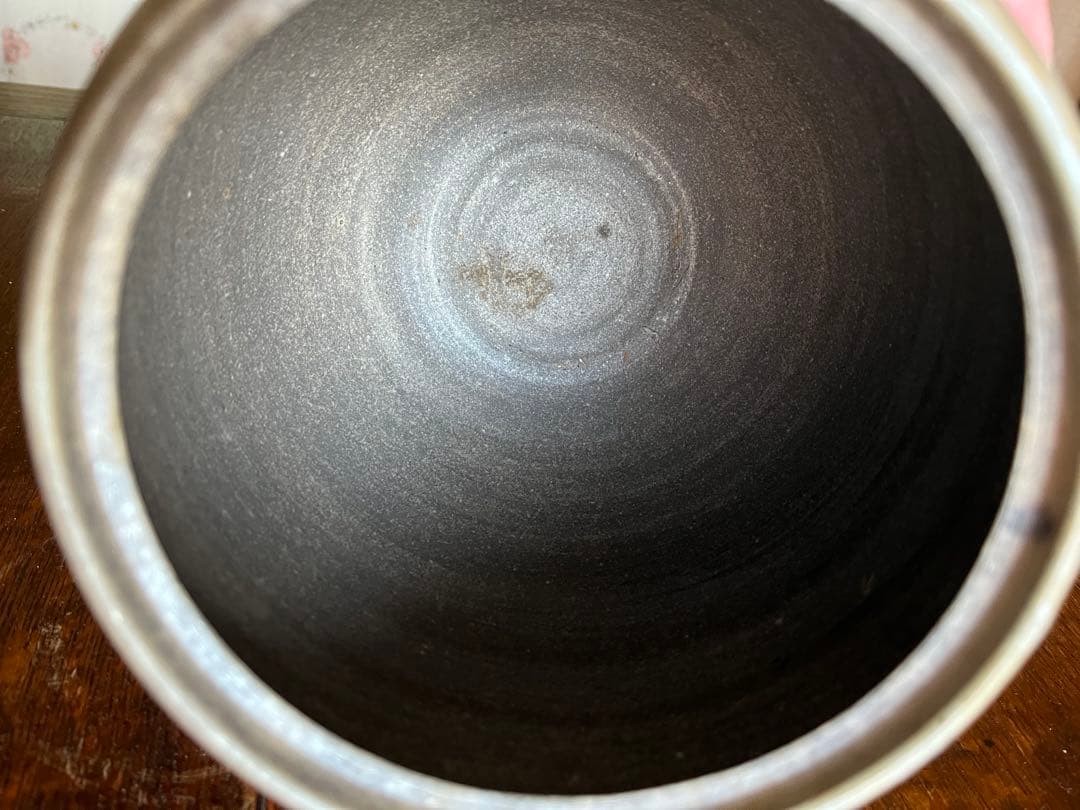 備前焼　山麓窯　水指　 蓋付き　茶道具