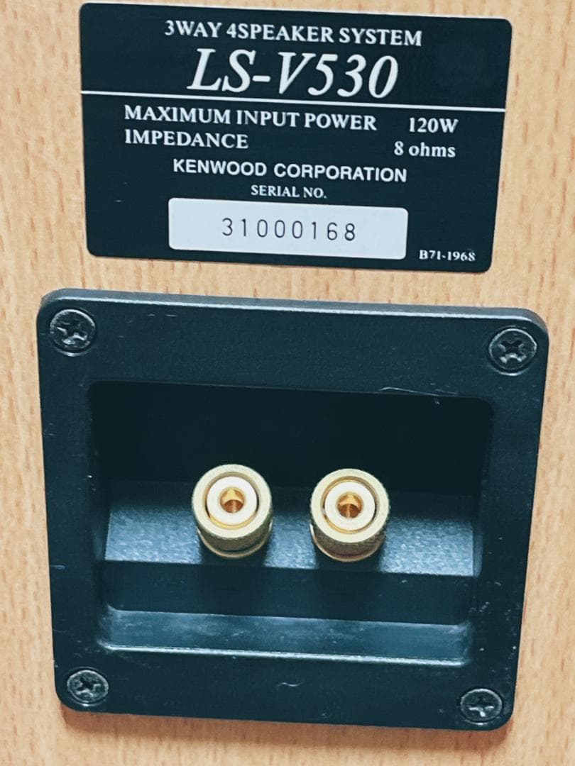 KENWOOD LS-V530 ケンウッドトールスピーカー 2本セット