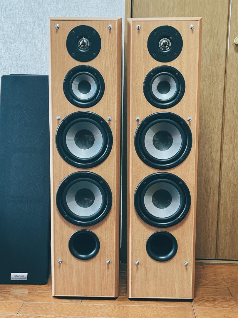 KENWOOD LS-V530 ケンウッドトールスピーカー 2本セット