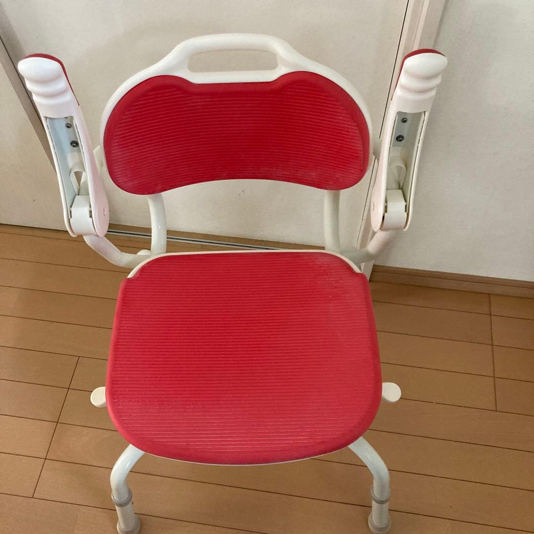 【アロン化成　安寿】　介護用風呂椅子　シャワーベンチ　まわるくん