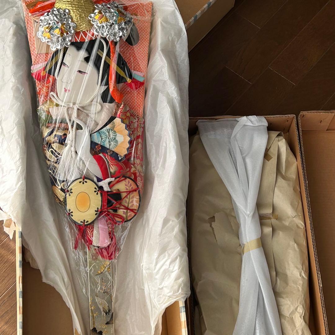 新品　飾り羽子板　天侊作　上村　松園　お羽子板飾り台付き　束金蒔絵付き羽子板
