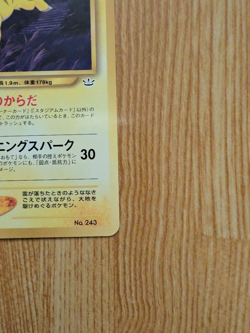 ライコウ　ポケモンカード　旧裏　PROMO