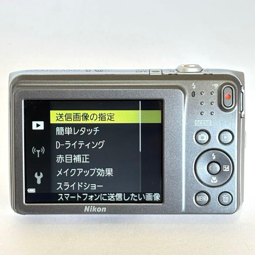 Nikon coolpix A300 ニコン　デジカメ　SDカード付シルバー