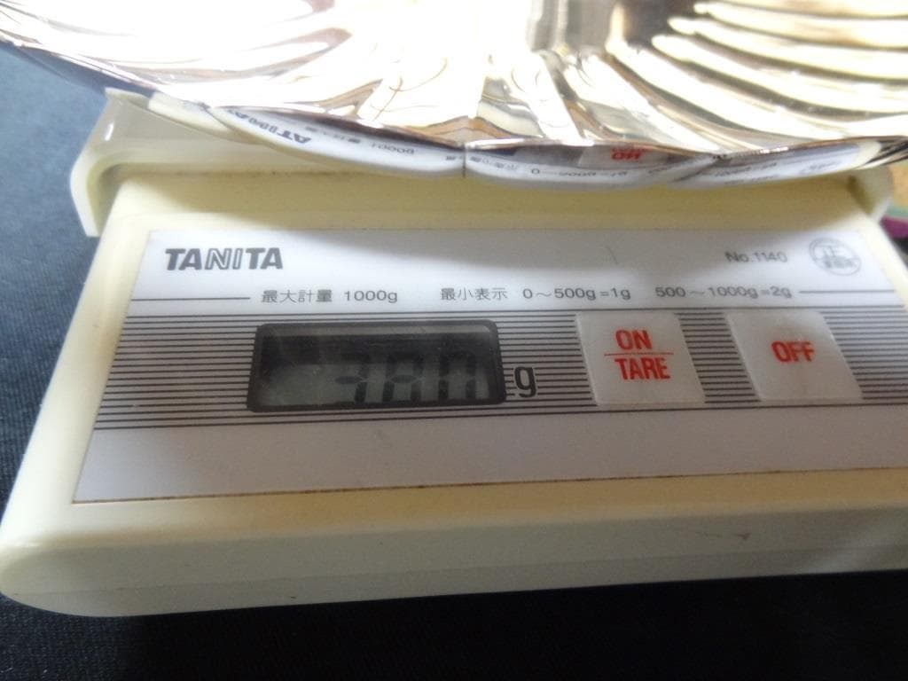 銀製菓子器　銀製徳力　徳力本店　銀杯　貴金属　美術品　骨董　重量約380ｇ