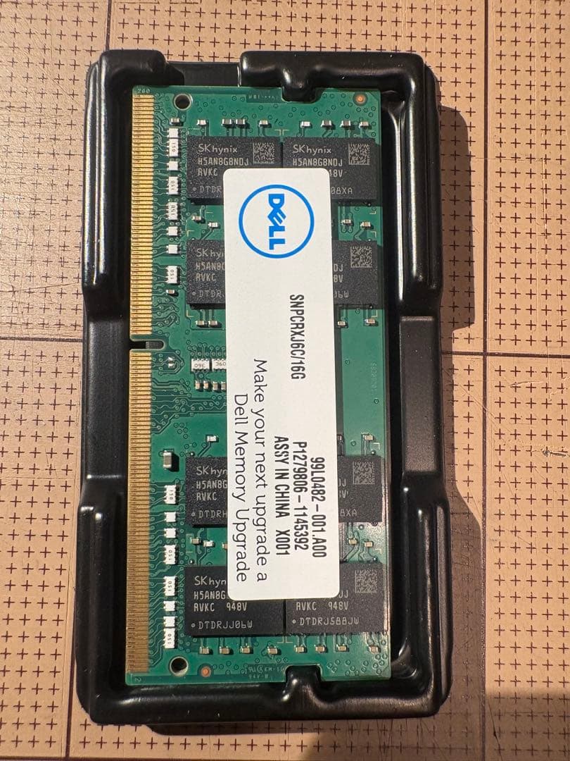 dell ノートパソコン用メモリ　16G SNPCRXJ6C/16G
