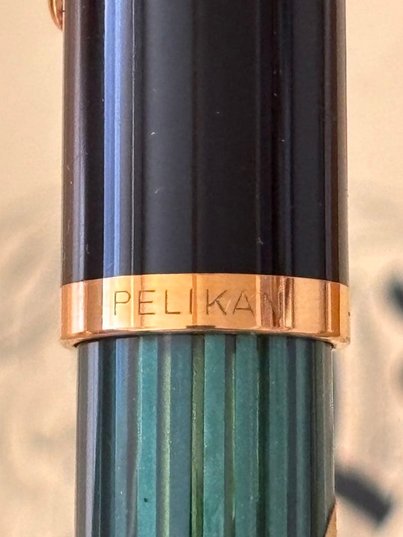 Pelikan万年筆 ♯500 緑縞 Ｍ