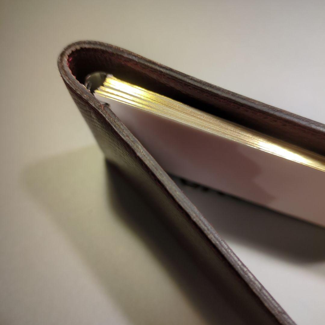 HERMES メモ帳　バーガンディ レザースパイラルノート　ステーショナリー