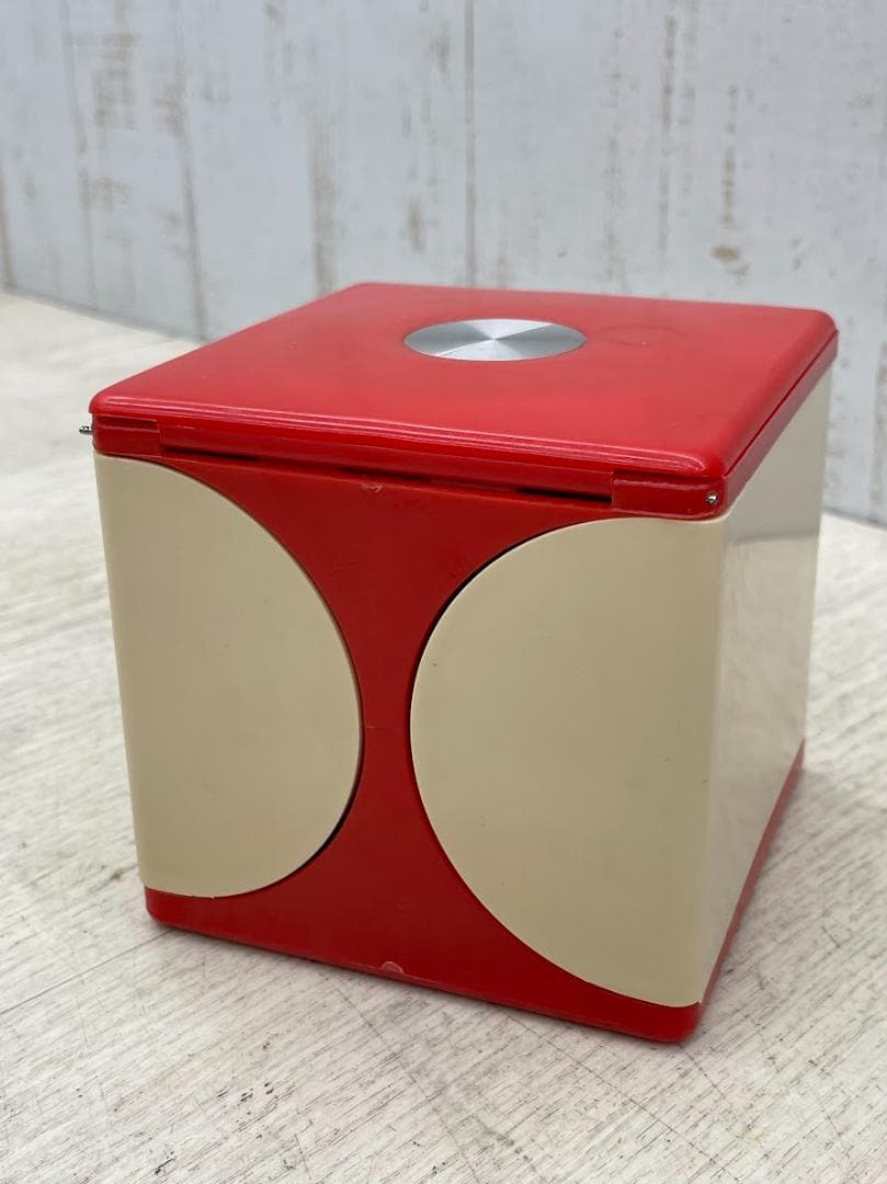 1970S スペースエイジ メイクアップ キューブ 化粧箱 ミラー付き