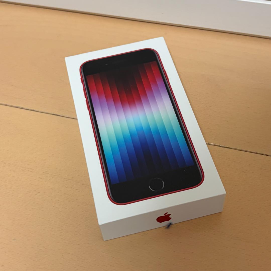 【箱・ケーブル付属】iPhone SE3 レッド 本体