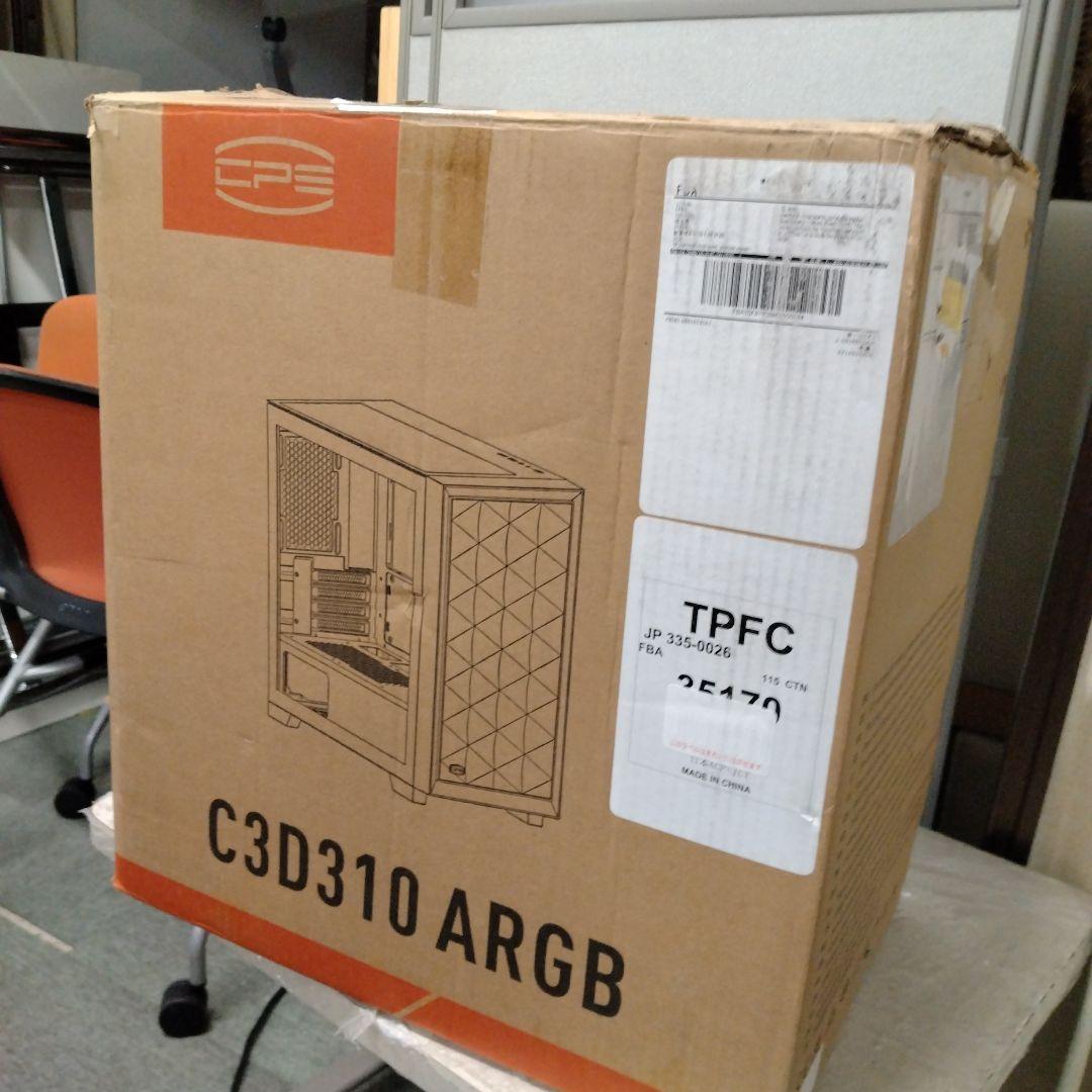 H　C3D310ARGB　PCケース M-ATX ミドルタワー　ブラック　YK