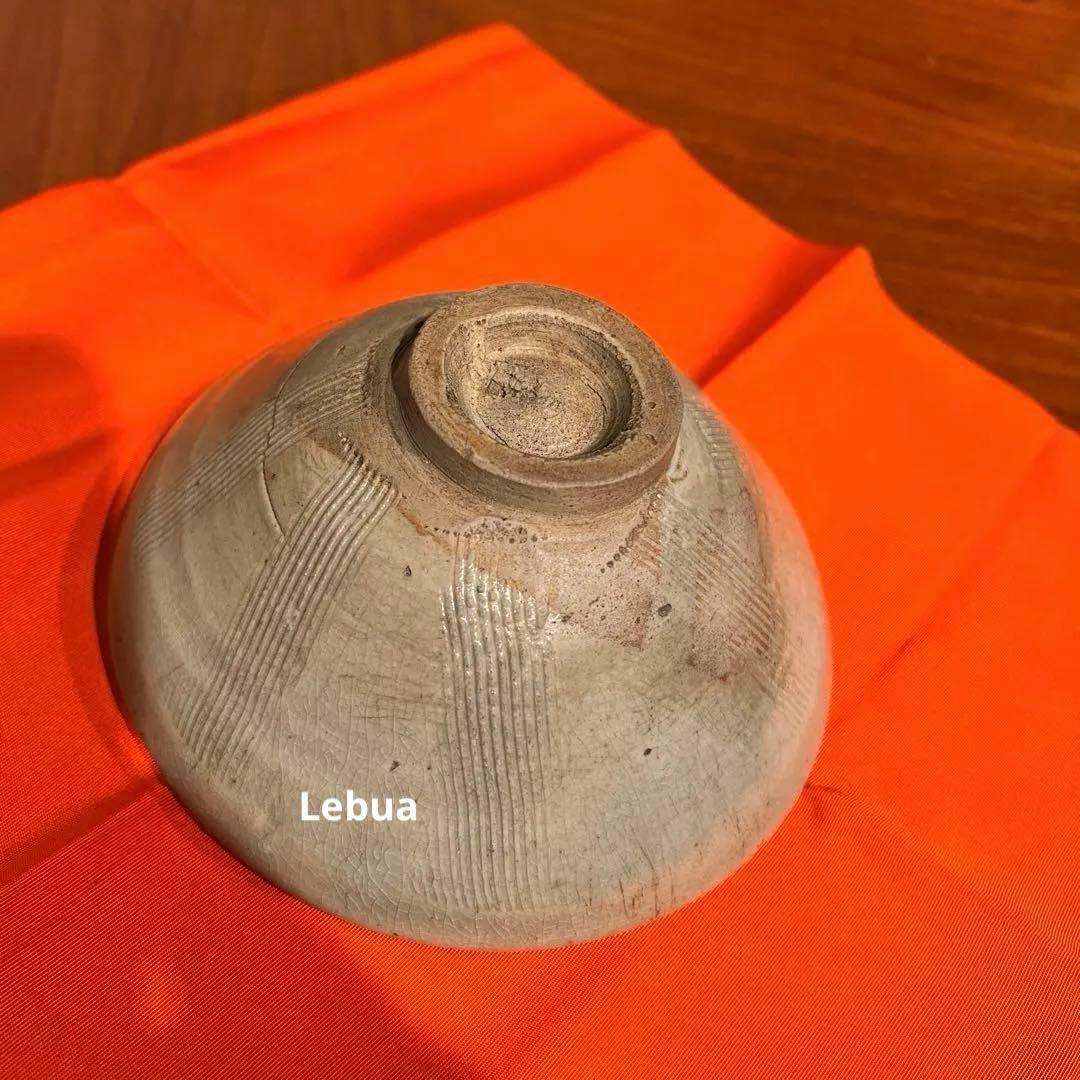中国　珠光青磁茶碗　南宋時代 800年前 同安窯 茶道具　古美術