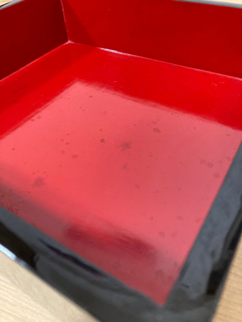 (値下げしました) 重箱　二段重　木製　琉球漆器　螺鈿　夜光貝　年代物