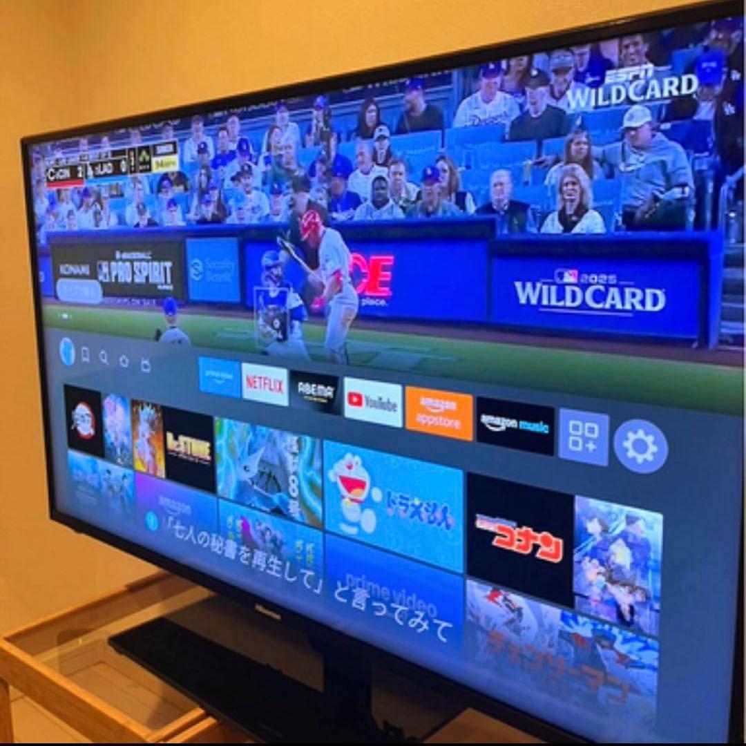 液晶テレビ 43インチ 4K 43型 無線LAN YouTube Netflix