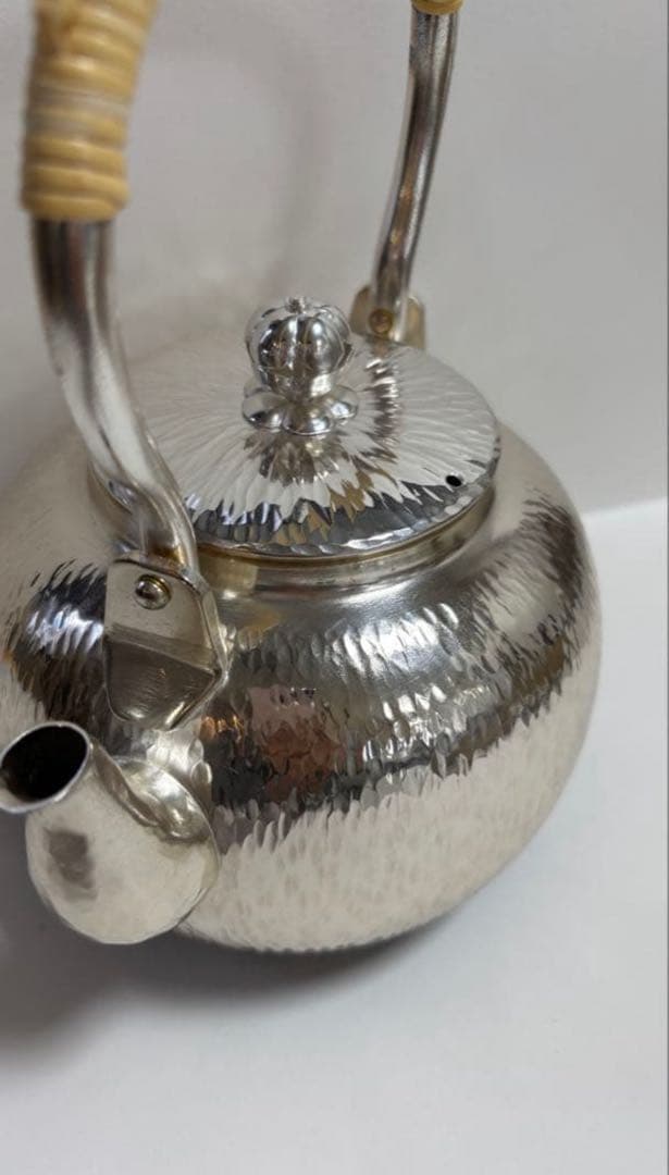 新品　銅瓶　石目模様　湯沸　ヤカン　茶器