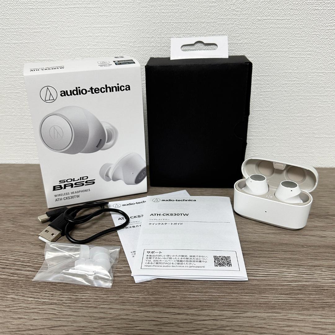オーディオテクニカ ATH-CKS30TW WH ワイヤレスイヤホン