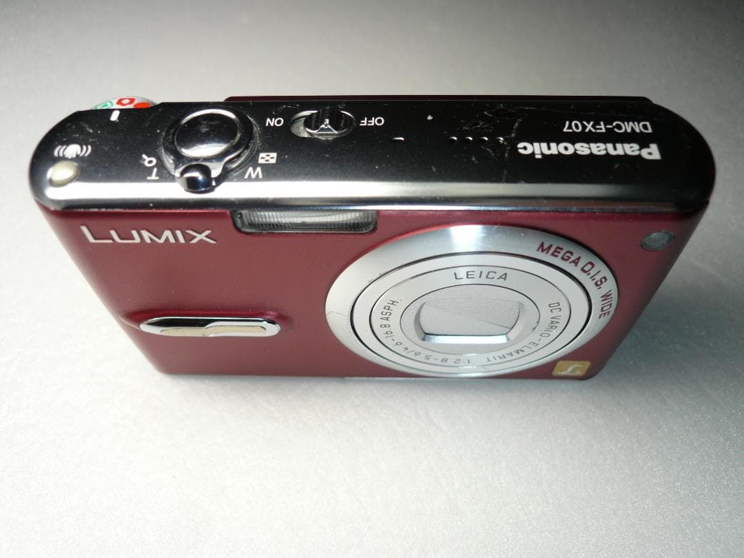 LUMIX★DMC-FX07⚠️必読有り⭕️安心の実働品★傷有★レッド