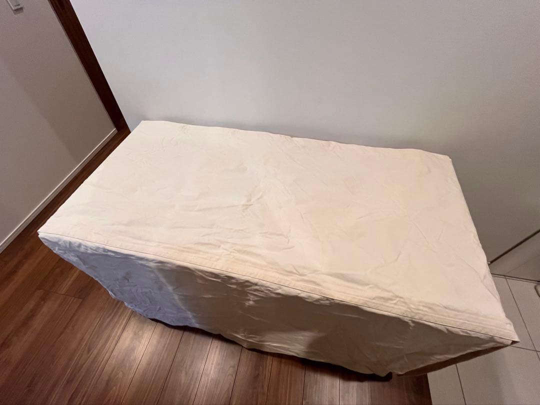 ペティオ ゲージ　サークル ホワイト レギュラー　天井付き　自作カバー付き