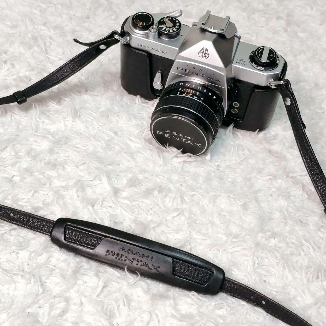 【動作品】 Pentax Spotmatic SMC55mm レザーケース付