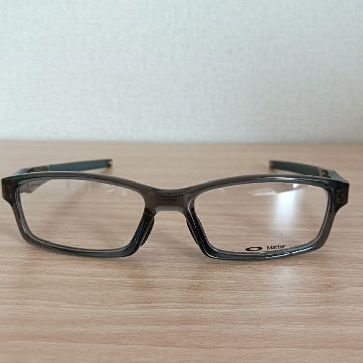 【未使用品】OAKLEY クロスリンク 交換用テンプルキット付き グレークリア調