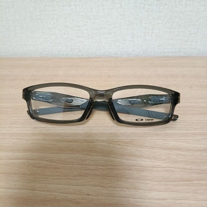 【未使用品】OAKLEY クロスリンク 交換用テンプルキット付き グレークリア調