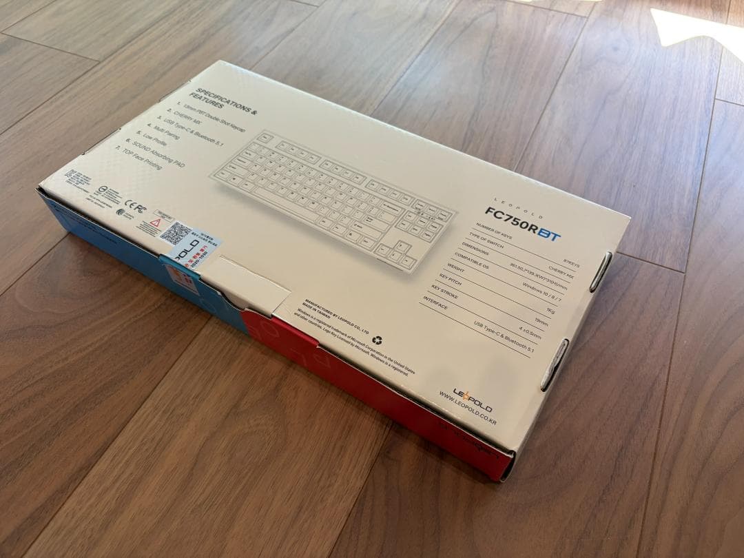 Leopold FC750RBT コーラルブルー ワイヤレスメカニカルキーボード
