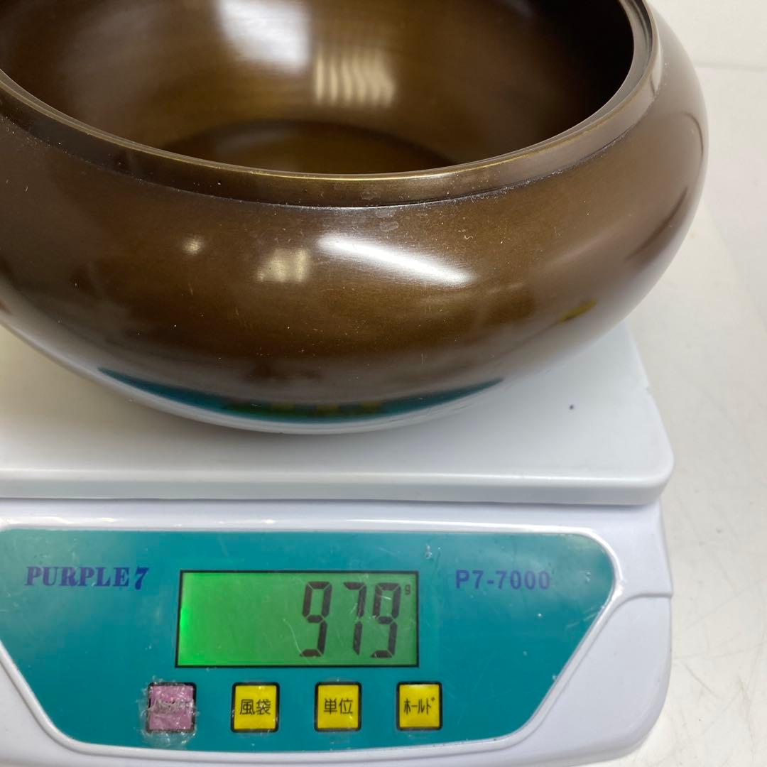 一ノ瀬宗辰　唐銅　平水指　幅約21.5㎝　共箱　タサオサ　東さ8-0328③