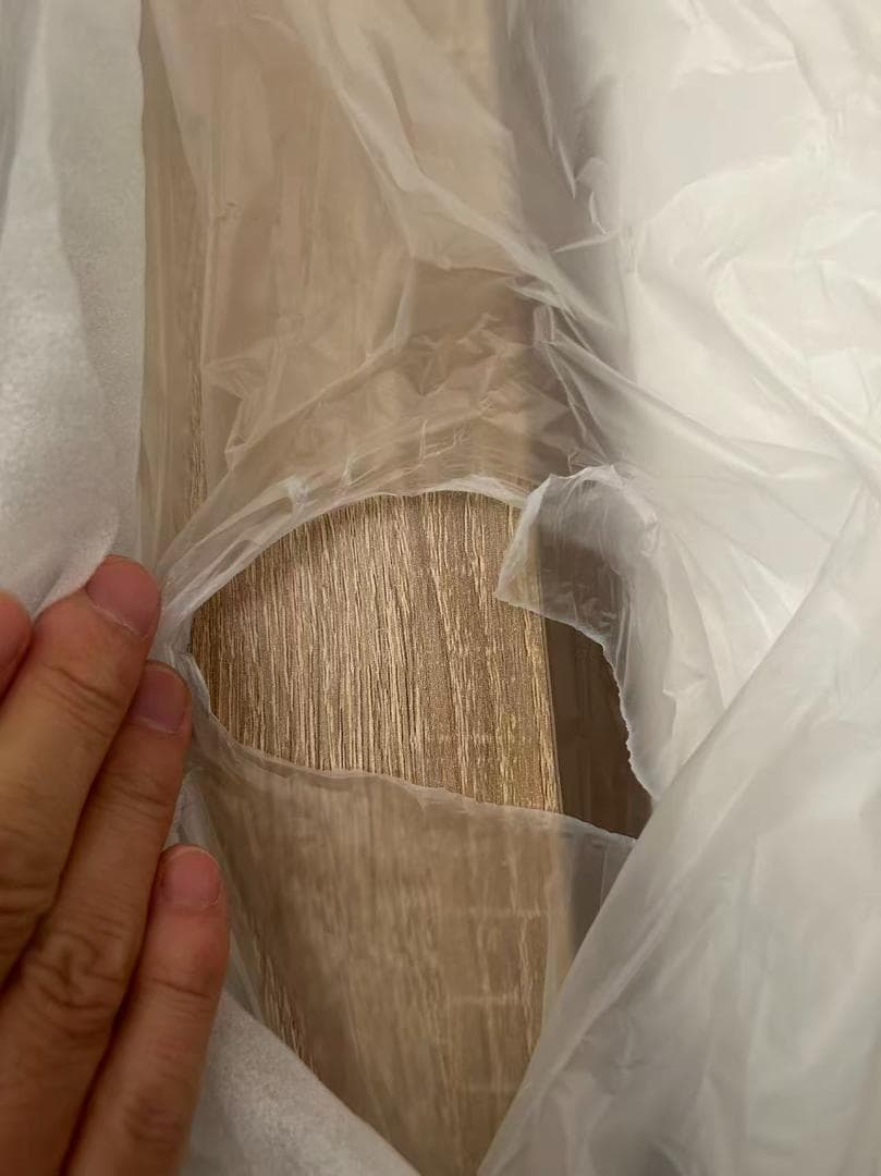 B1499ベッドサイドテーブル 昇降式 介護テーブル キャスター付きブラウン