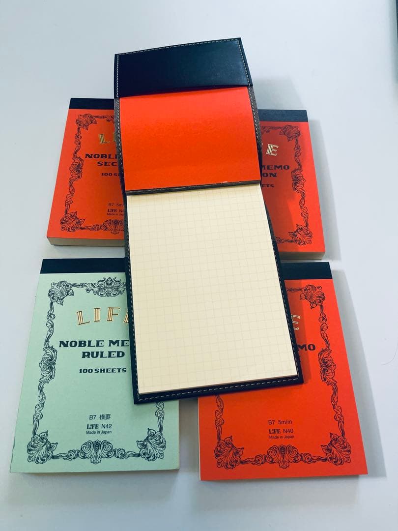 LIFE 黒のルールドノート 100枚 B7サイズ