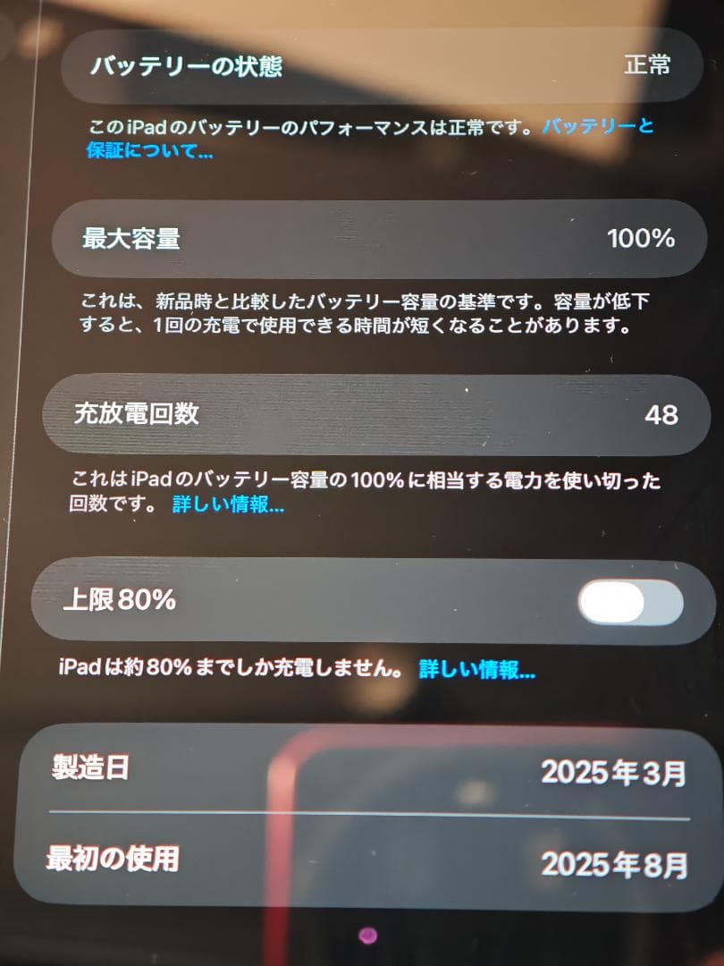 Apple iPadmini（A17 Pro）Wi-Fiモデル　256GB