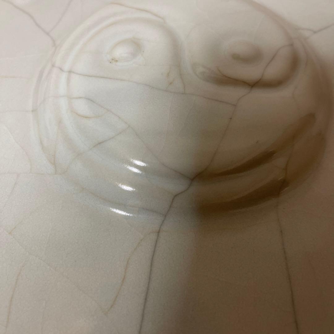 中国花瓶 時代青磁陶器製 円形壺