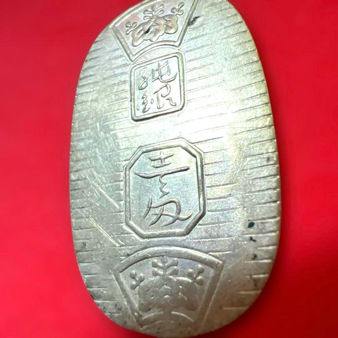 徳力　純銀小判　3.95g シルバー　999　希少　虹色トーンが少し出てます