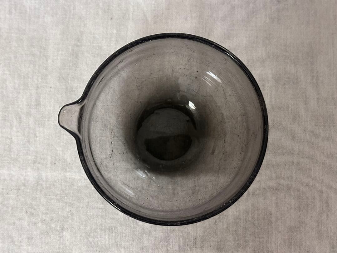 nora glass works 甲田彩恵　ガラス　片口　ボウル　grey
