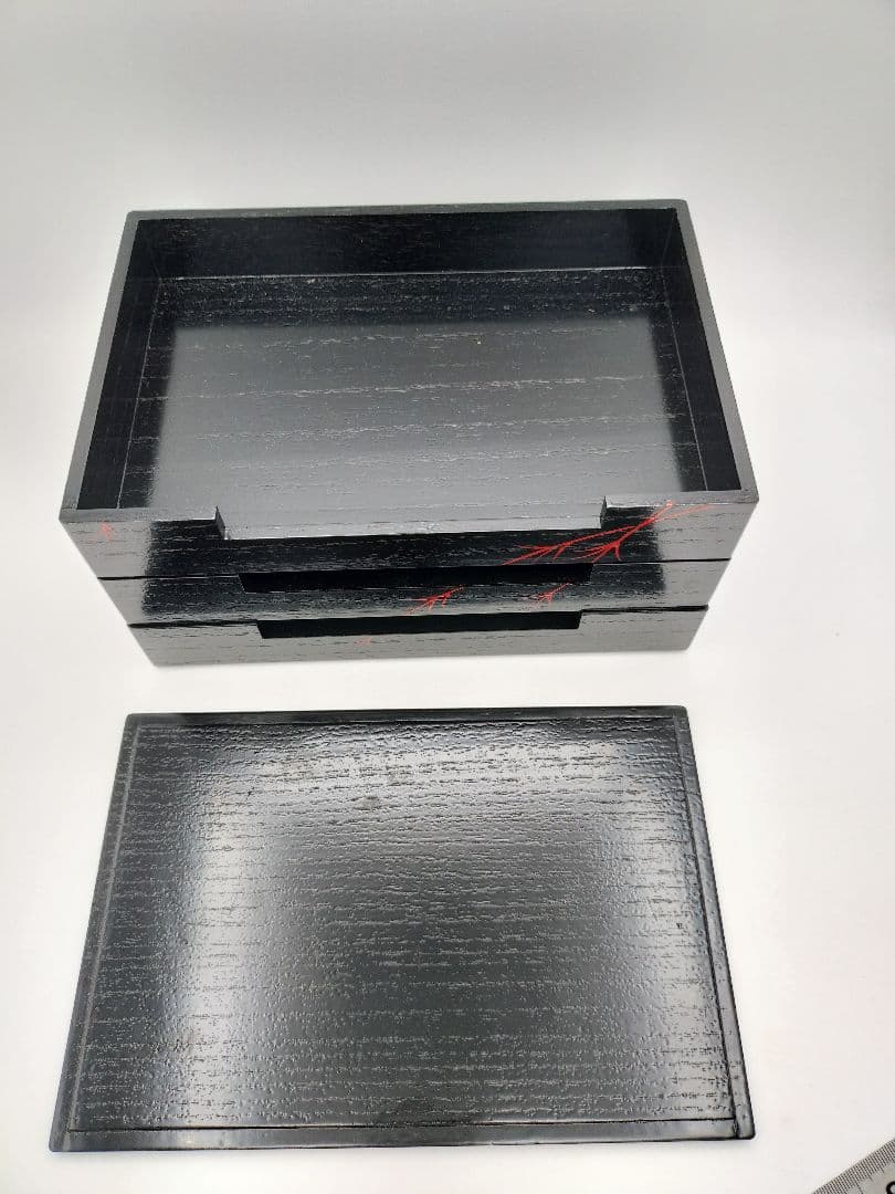 d169 菓子器 鵬雲斎好 三段田楽　田楽箱 紙箱 茶道具 古物