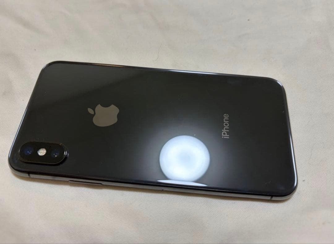 【美品】iPhone X 256G バッテリー容量100% スペースグレイ