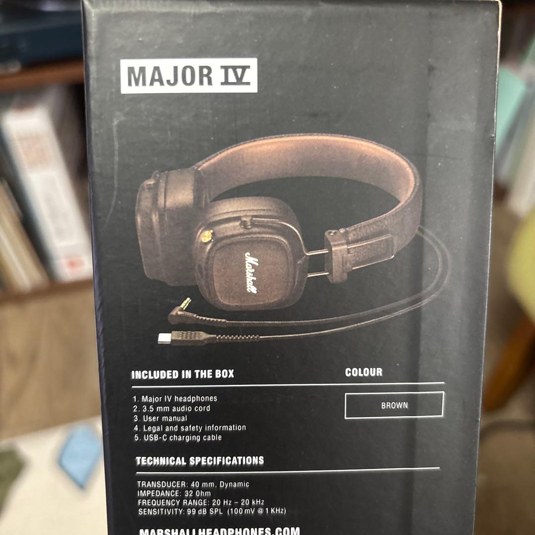 Marshall ヘッドホン　MAJOR Ⅳ ブラウン