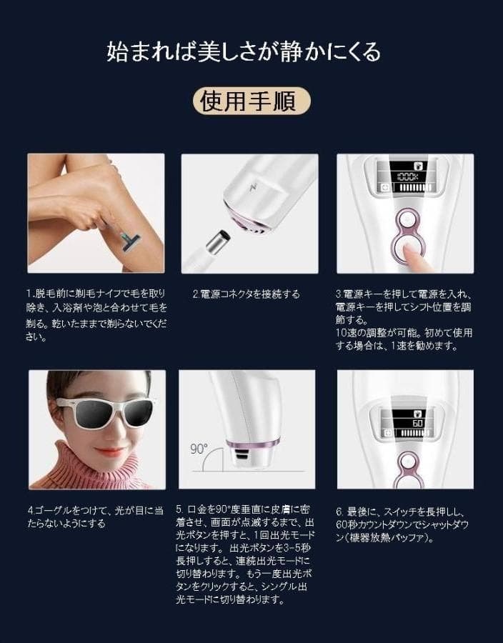 ICE COOL Hair Removal System / アイスクール脱毛