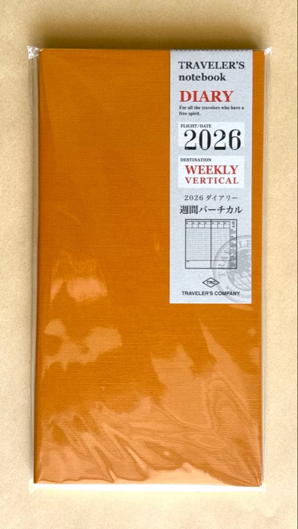 TRAVELER'S COMPANY2026ダイアリー週間バーチカル 4点セット