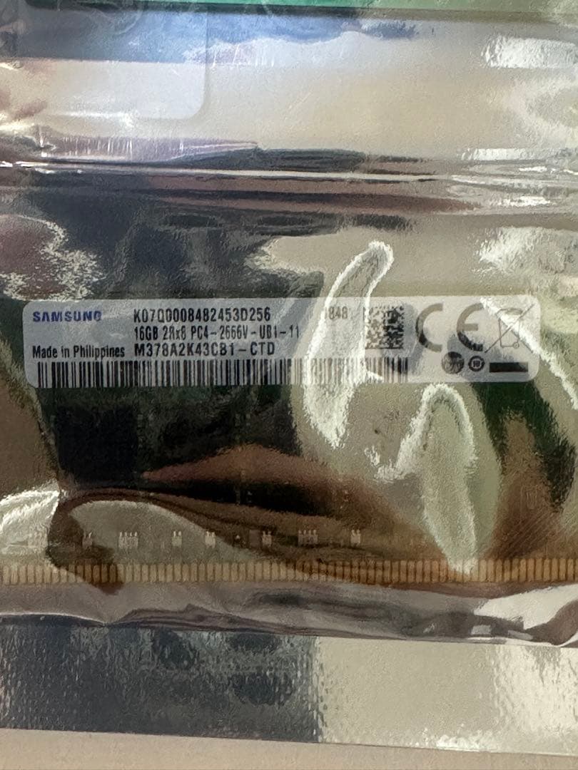 メモリー SAMSUNG 32GB KIT DDR4 2666MHz PC4-21300