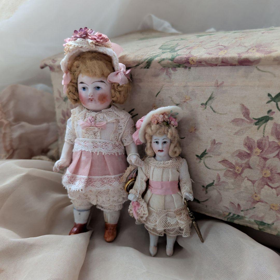 1900s　ドイツ　アンティーク　ミニョネット　ドールセット