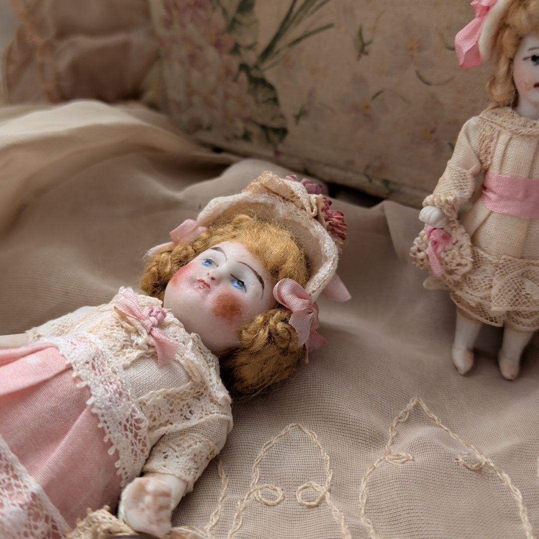 1900s　ドイツ　アンティーク　ミニョネット　ドールセット