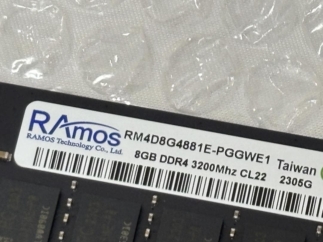 ASUS DDR4-3200 8GB×2枚 計16GB