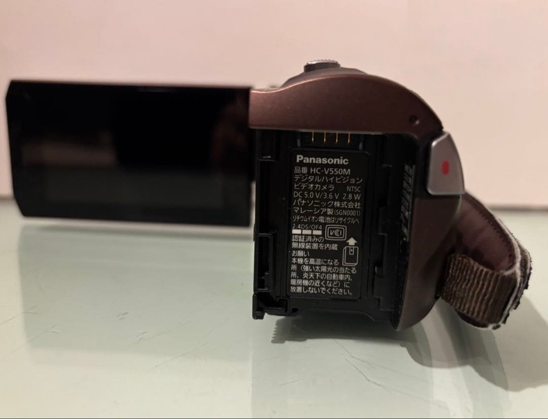 動作確認済　Panasonic HC-V550M フルHD ビデオカメラ