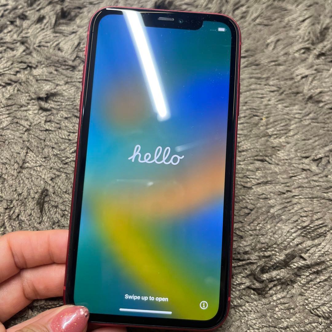 iPhone11 128GB レッド SIMフリー　本体　外箱あり