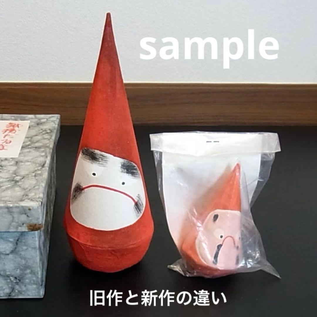 古玩 新潟県郷土玩具 三角だるま 山口人形（水原人形）越後だるま小寸 ×6セット