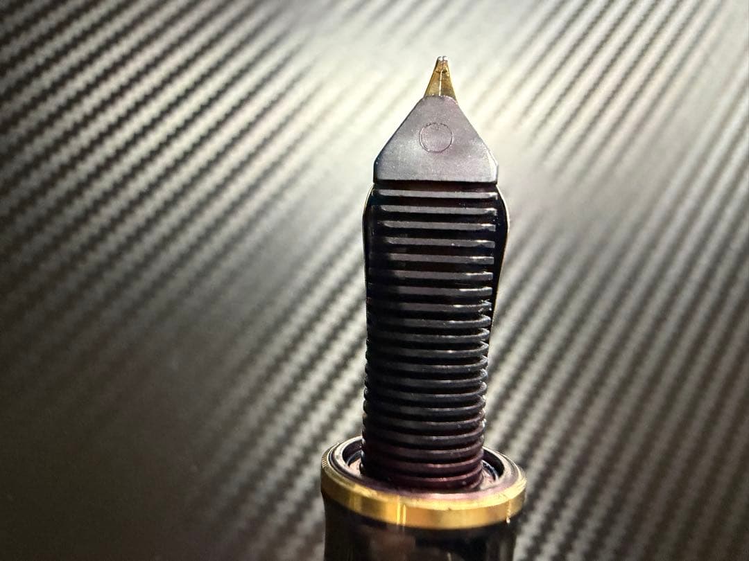 美品 ペリカン スーベレーン PF刻印 M1000 緑縞 M 中字 万年筆