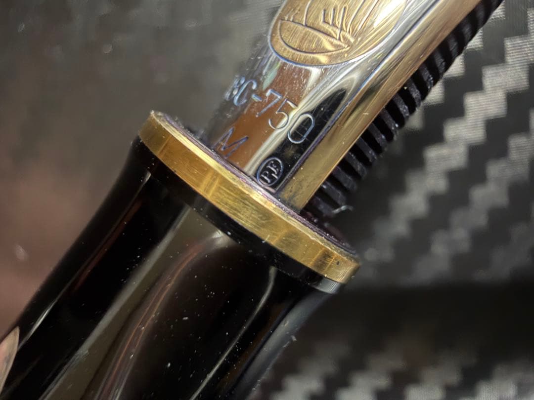 美品 ペリカン スーベレーン PF刻印 M1000 緑縞 M 中字 万年筆