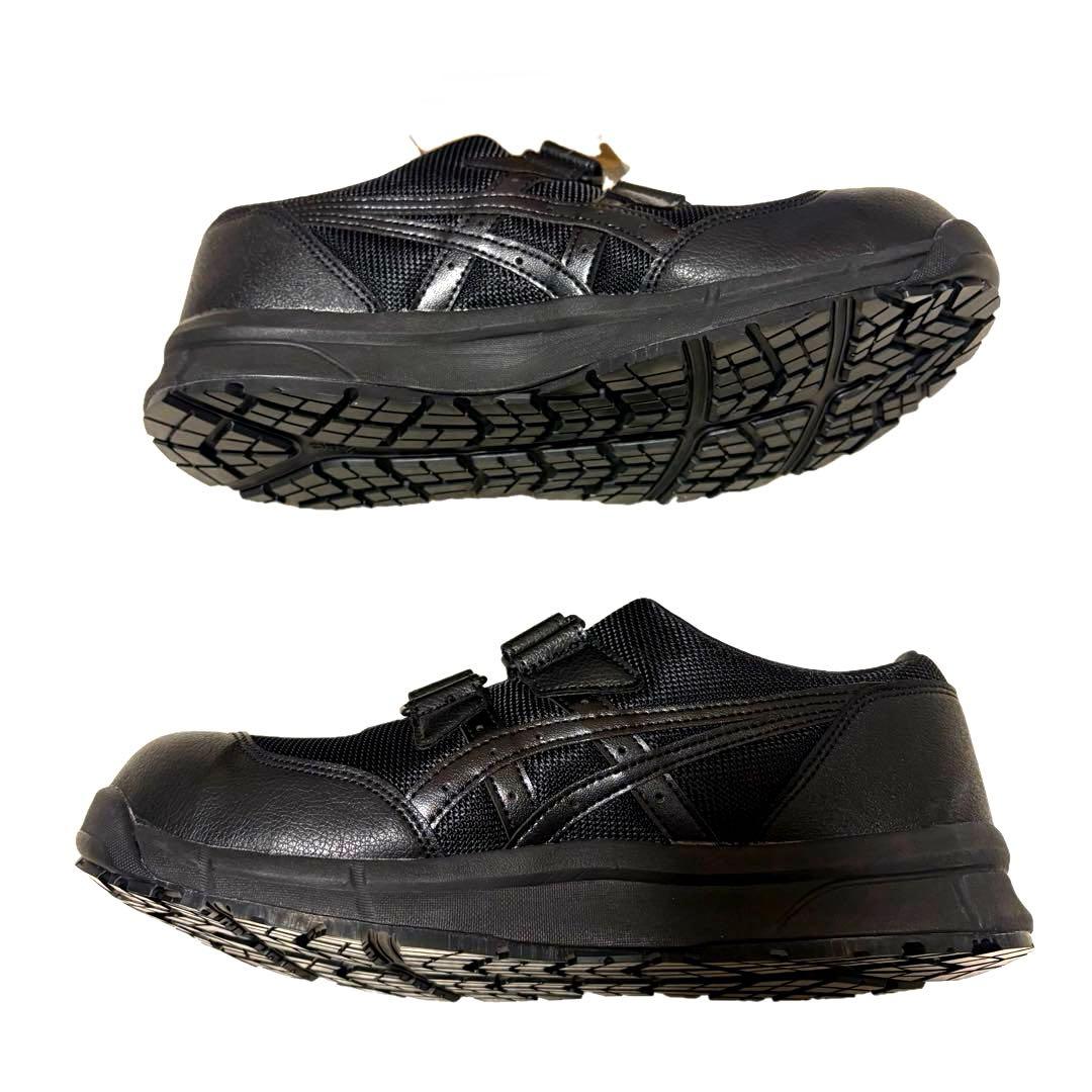 新品未使用タグ付き asics(アシックス)社製の安全靴 27cm ブラック