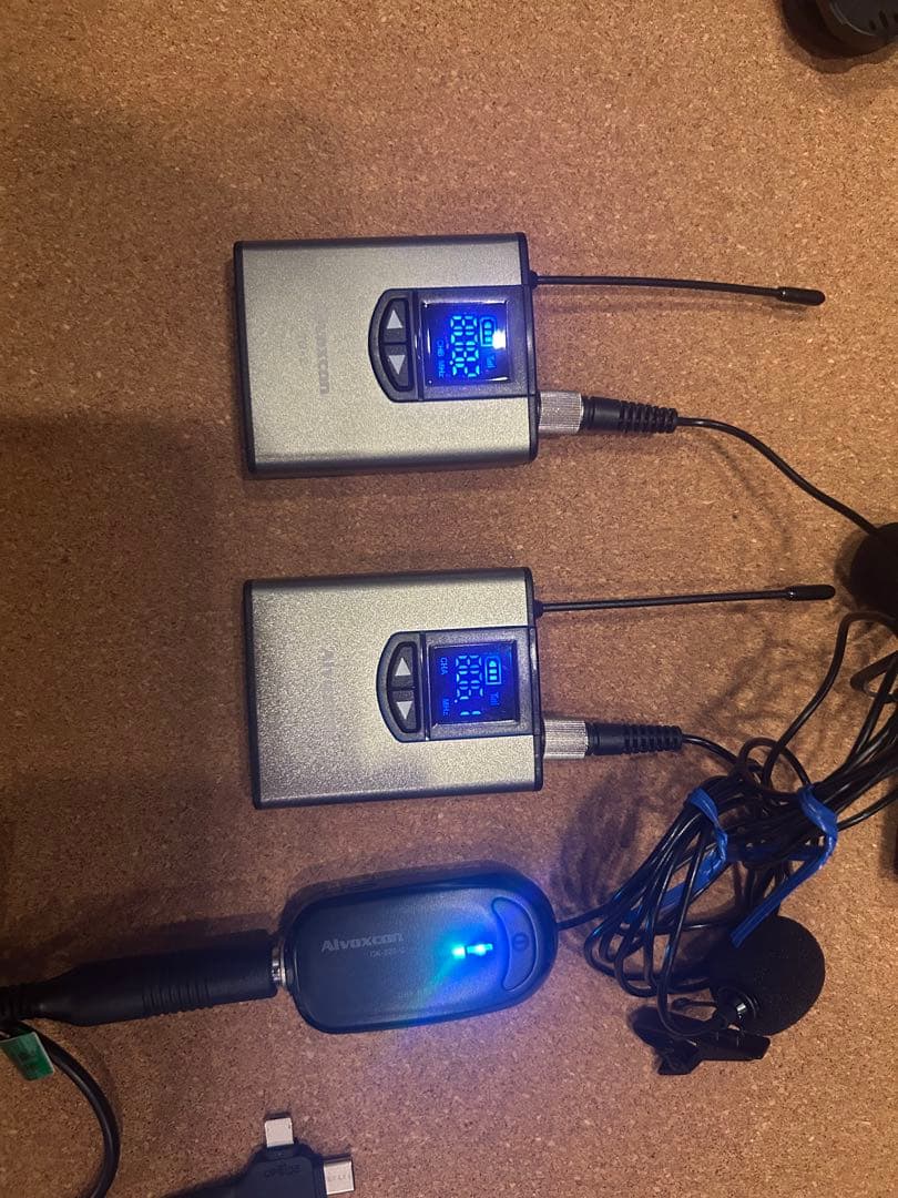 Aivoxcon TG220 ワイヤレスマイク デュアル iPhone対応