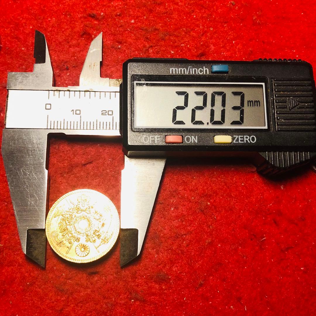 Z887日本古銭 旧5円金貨明治二十一年 明治21年 後期 跳明 古銭 小型金貨