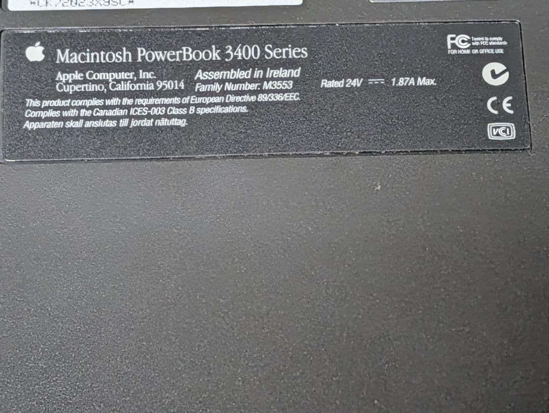 レア　Macintosh powerBook 3400c Mac 　ジャンク